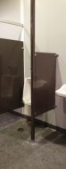 Breathe Parkour - Metal Urinal Screen with Floor to Ceiling Post