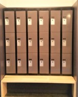 Metal lockers on Raised Bench - Square One Boxing
