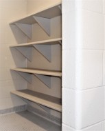 Scranton Products Solid Plastic HDPE Custom Boot Rack - Shawnessy YMCA Family Change Room