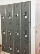 Scranton Products Solid Plastic HDPE Tufftec Lockers - Lethbridge Chinook Hospital
