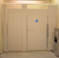 YMCA Shawnessy - Family Change Room Scranton Product Hiny Hiders HDPE Full Height Full Privacy